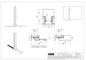 Terrassedør med integreret sideparti og forskelligt bundstykke